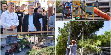 İlkadım’ın Parklarına Estetik Dokunuşlar Yapılıyor